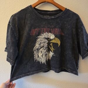 Vans Black Graphic Tee with Eagle Design
